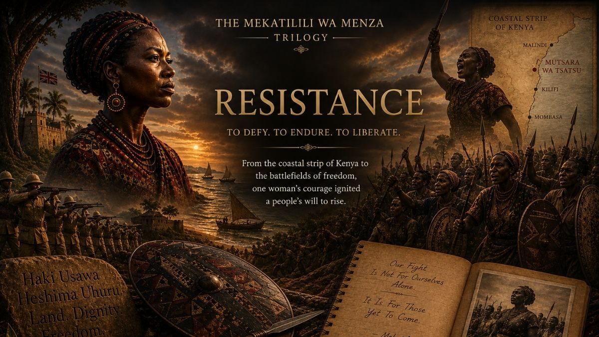 Mekatilili wa Menza inspires coastal Kenyan resistance as Giriama warriors rise against colonial rule, defending land, dignity, culture and freedom.