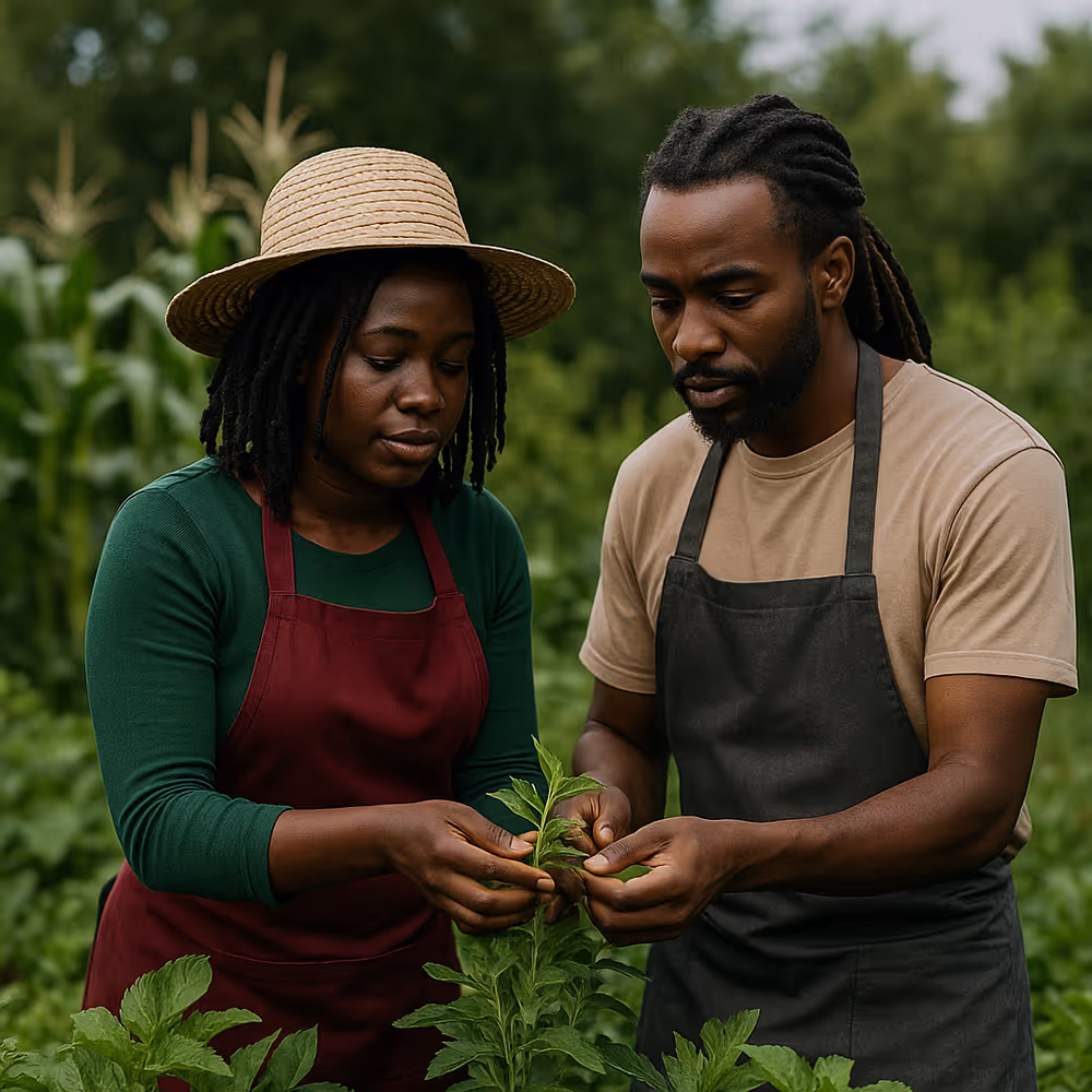 Local farmers harvesting indigenous crops — livelihood and heritage